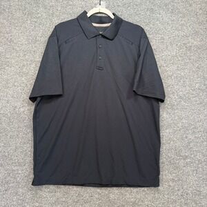 Blackhawk Warrior Wear Shirt Mens Large Black Tactical Performance Polo Stretch